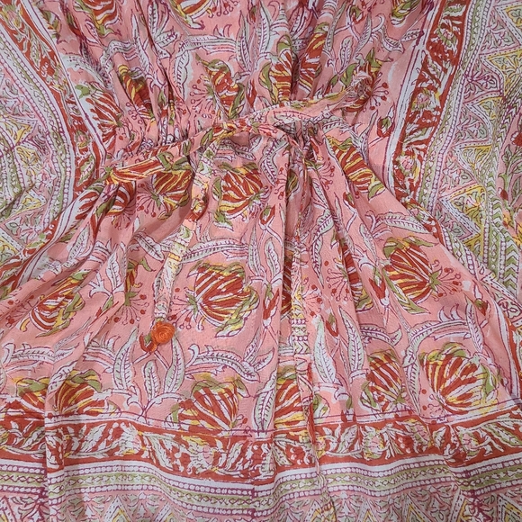 PAX PHILOMENA 'Sedona' Dress Kaftan As Seen In Southern Living Cotton OS/ALL - Picture 6 of 10